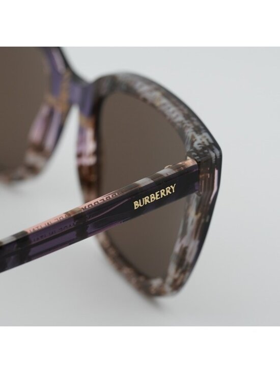 Burberry BE4487 422073 Sunglasses Check Rose Cat Eye Frame, Brown Lenses main image 9